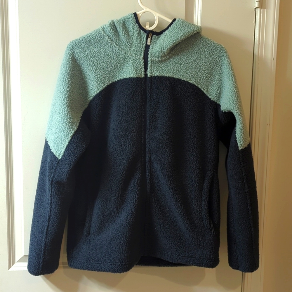 All in motion blue zip up fleece hoodie